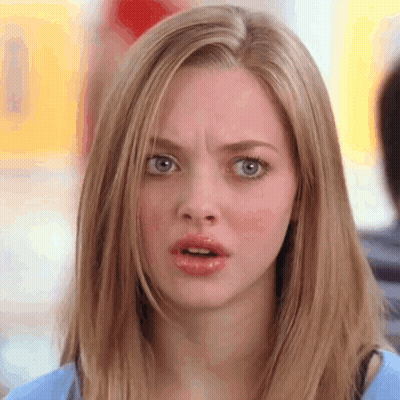 Woman With Blonde Hair And Blue Eyes Surprised GIF