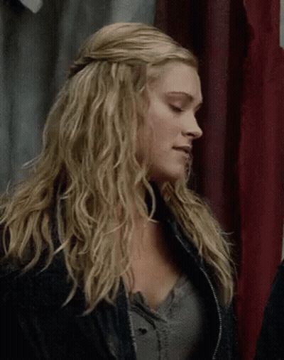 Woman With Blonde Hair And Leather Jacket GIF