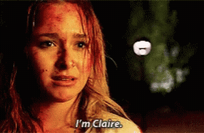 Woman With Blood On Face Crying Says I'm Claire GIF