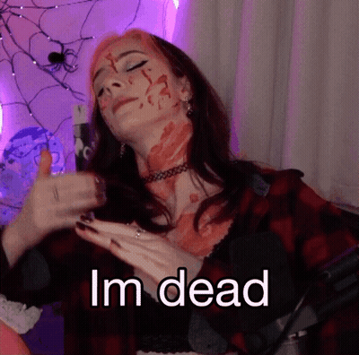 Woman With Blood On Face Giving Thumbs Up GIF