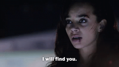 Woman With Blood On Face Saying I Will Find You GIF