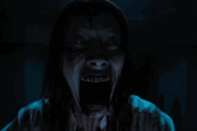 Woman With Blood On Face GIF