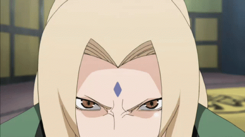 Woman With Blue Diamond On Forehead Looks Angry GIF