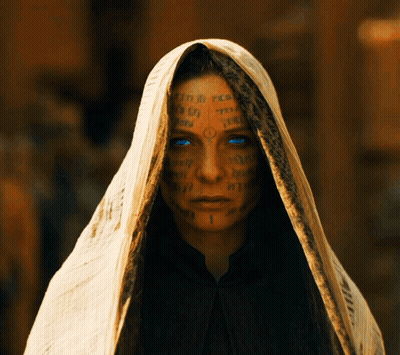 Woman With Blue Eyes And Veil GIF