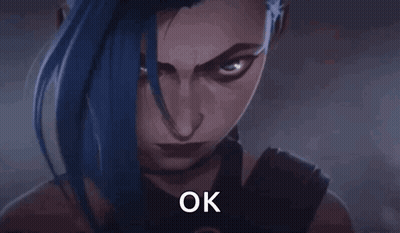 Woman With Blue Hair GIF