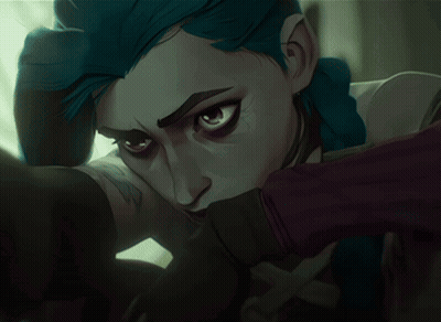 Woman With Blue Hair GIF