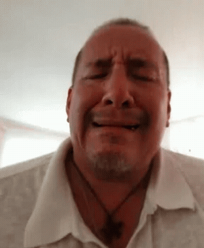 Woman With Blue Hair Says How Sad I Was And How Depressed I Was GIF