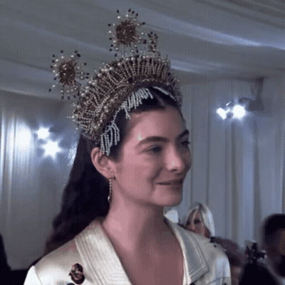 Woman With Blue Paint On Face GIF