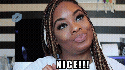 Woman With Braids Making Face Saying Nice GIF
