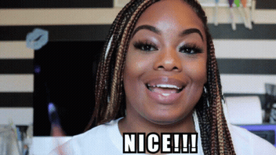 Woman With Braids Making Face Saying Nice GIF