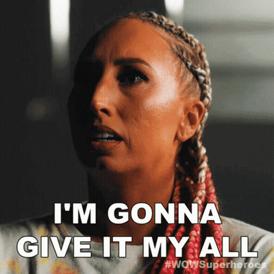 Woman With Braids Saying I'm Gonna Give It My All GIF