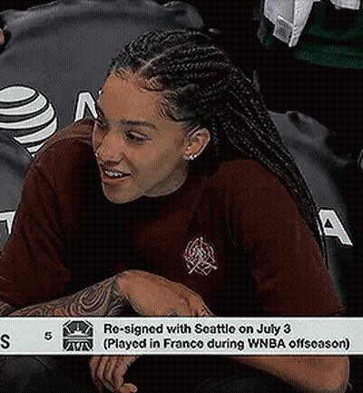 Woman With Braids Smiling In Maroon Shirt GIF