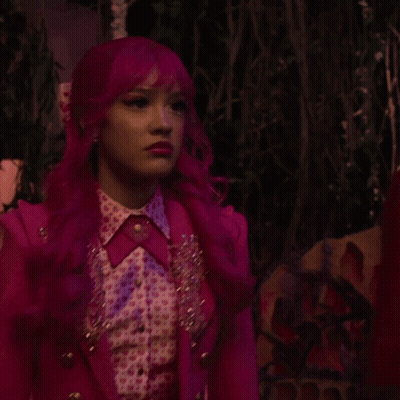 Woman With Bright Pink Hair And Pink Jacket GIF