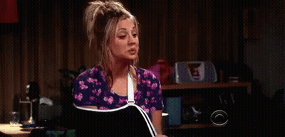 Woman With Broken Arm In Cast GIF
