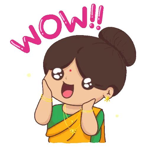 Woman With Bun Wow Sticker