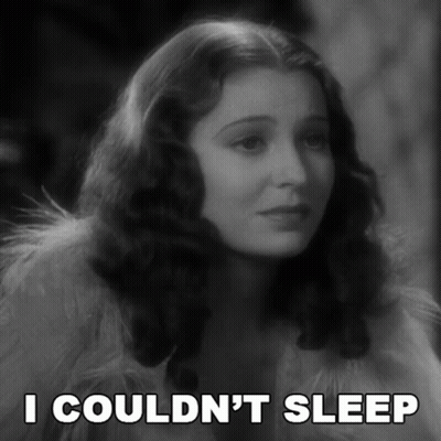 Woman With Caption I Couldn T Sleep GIF