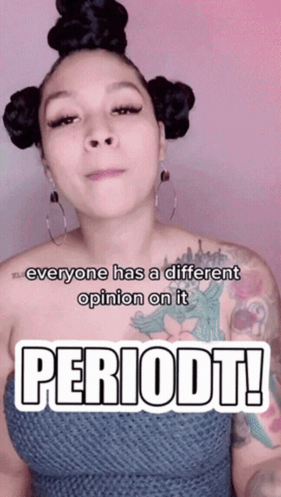 Woman With Chest Tattoo Says Everyone Has Different Opinion GIF