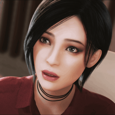 Woman With Choker GIF