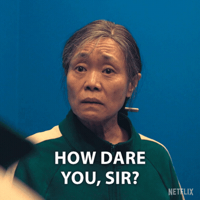 Woman With Cigarette In Ear Asking How Dare You Sir GIF