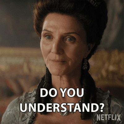 Woman With Crown Asks Do You Understand GIF