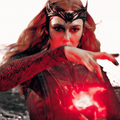 Woman With Crown Holding Red Light GIF