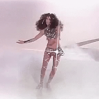 Woman With Crown In Fancy Dress GIF