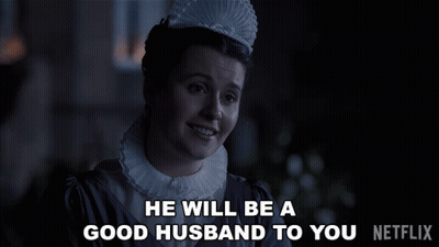 Woman With Crown Saying He'll Be Good Husband GIF