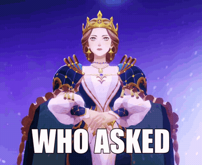 Woman With Crown Saying Who Asked GIF