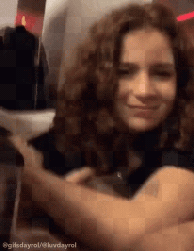 Woman With Curly Hair GIF