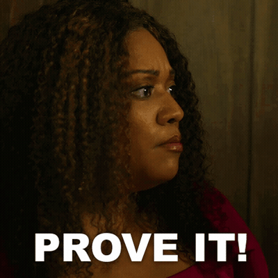 Woman With Curly Hair Prove It GIF