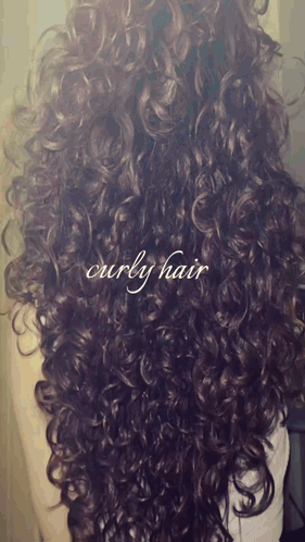 Woman With Curly Hair Saying Curly Hair GIF