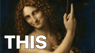 Woman With Curly Hair Saying This GIF
