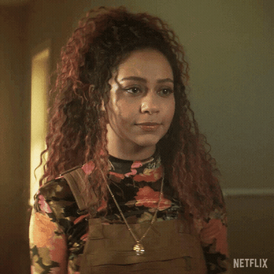 Woman With Curly Hair Says You're Right In Netflix Ad GIF