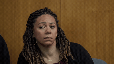Woman With Dreadlocks And Amanda Necklace GIF