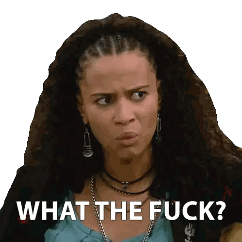 Woman With Dreadlocks Asking What Sticker