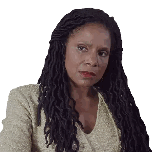 Woman With Dreadlocks In Gold Jacket Sticker