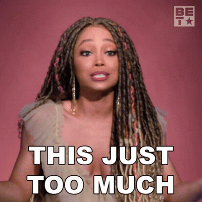 Woman With Dreadlocks Making Face Saying This Is Just Too Much