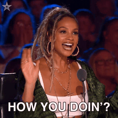 Woman With Dreadlocks Says How You Doin GIF