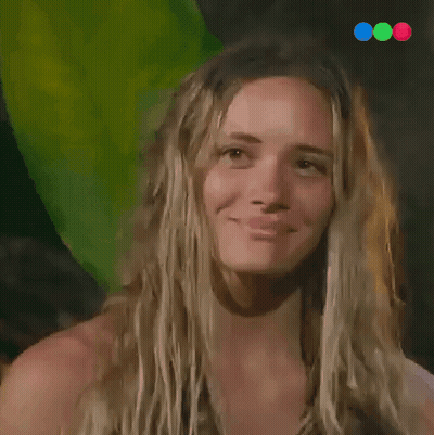 Woman With Dreadlocks Smiling Eyes Closed Green Background GIF