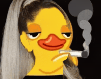 Woman With Duck Face Smoking Cigarette GIF