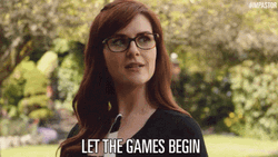 Woman With Eyeglasses Let The Games Begin  GIF