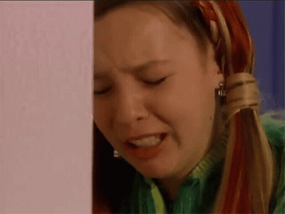 Woman With Eyes Closed And Mouth Open GIF