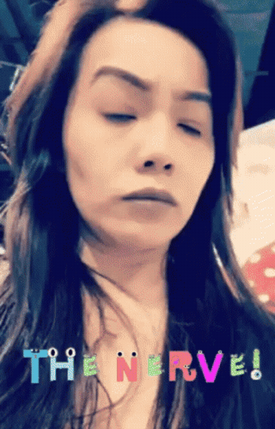 Woman With Eyes Closed Close Up GIF