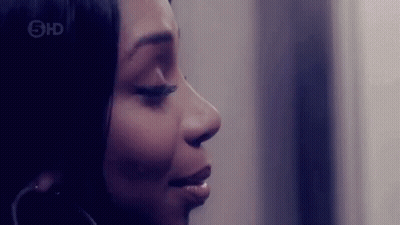 Woman With Eyes Closed GIF