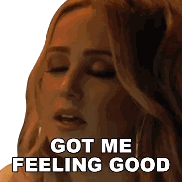 Woman With Eyes Closed Feeling Good Sticker