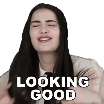 Woman With Eyes Closed Looking Good Sticker