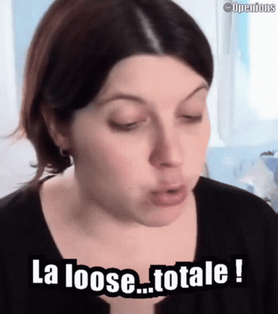 Woman With Eyes Closed Saying La Loose Totale GIF