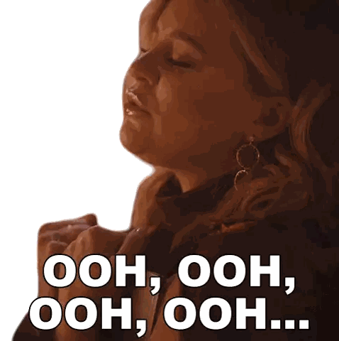 Woman With Eyes Closed Saying Ooh Sticker