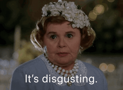 Woman With Flower Crown Saying Its Disgusting GIF