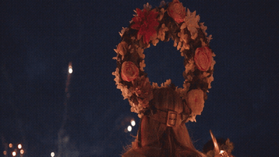 Woman with Flower Wreath